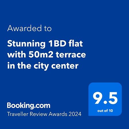 Stunning 1Bd Flat With 50M2 Terrace In The City Center Bukarest Eksteriør billede